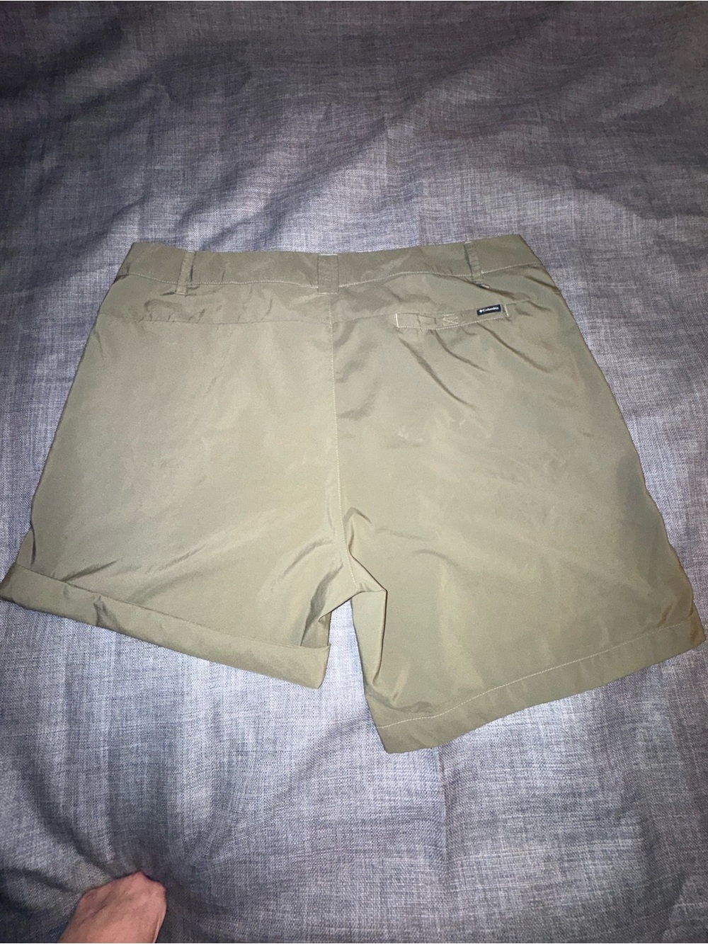 Columbia Women's Olive Shorts with Cuffed Hem